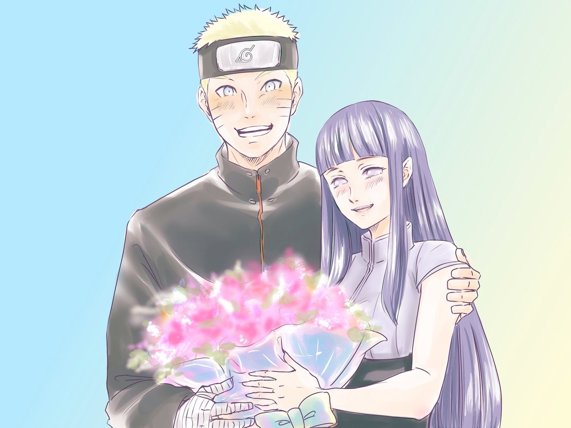 Download Hinata Hyuga Naruto Uzumaki Anime The Last: Naruto The Movie Naruto & Hinata HD Wallpaper by nanana