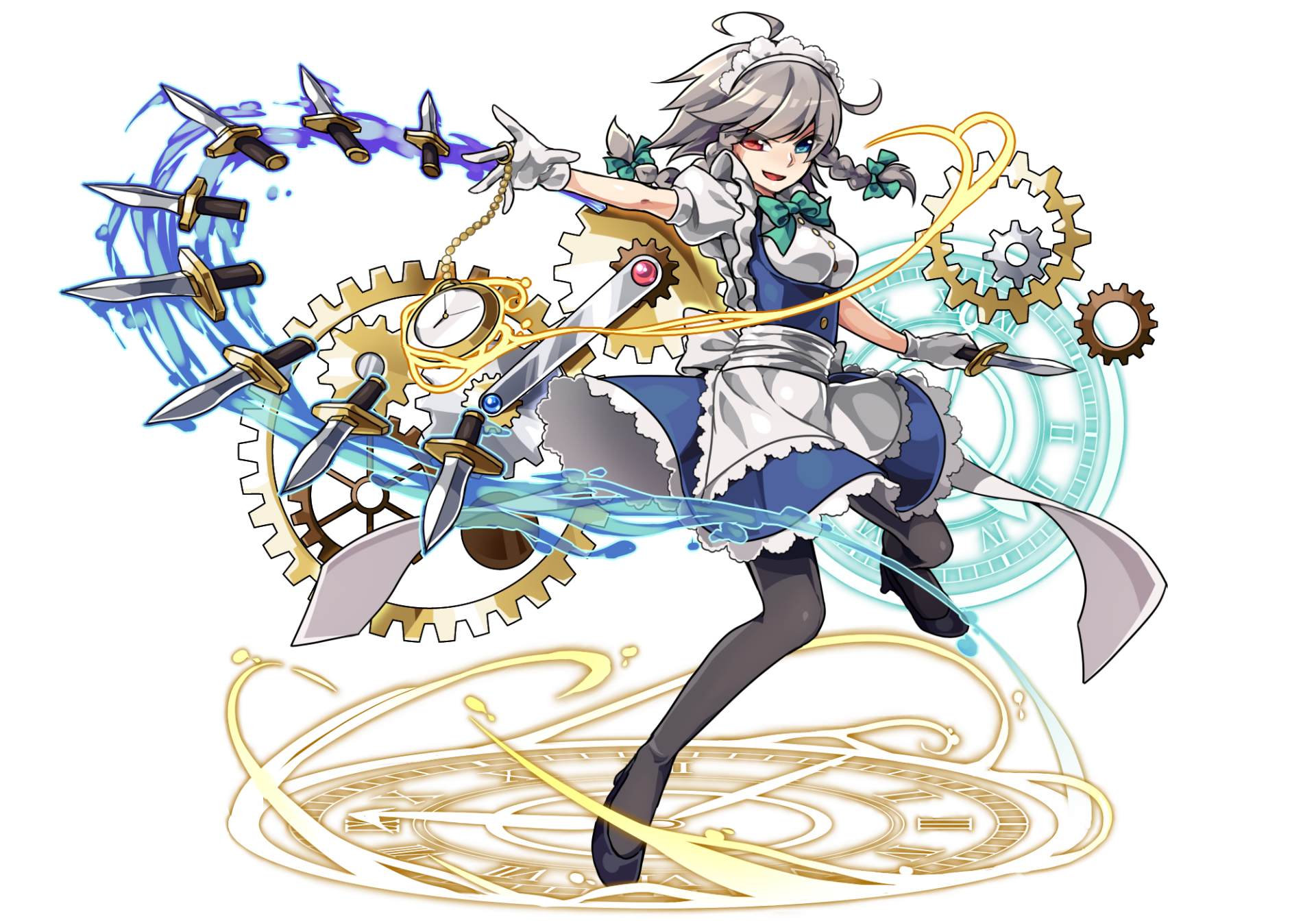 Download Heterochromia Sakuya Izayoi Anime Touhou HD Wallpaper by こざくら