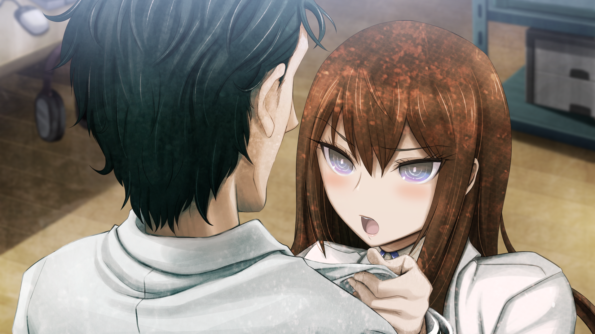 Download Rintaro Okabe Kurisu Makise Anime Steins;Gate HD Wallpaper by huke