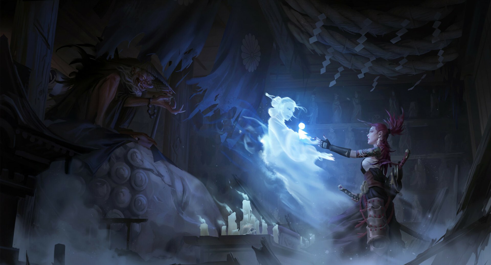 Download Fantasy Woman Warrior HD Wallpaper by Hou China