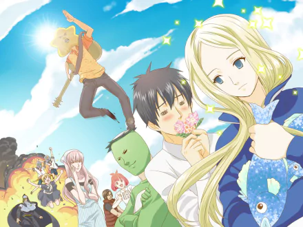 Hoshi (Arakawa Under the Bridge) Kou Ichinomiya Nino (Arakawa Under the Bridge) Village Chief (Arakawa Under the Bridge) Tetsuo Tetsujin Tetsurou Tetsujin Sister (Arakawa Under the Bridge) Stella (Arakawa Under the Bridge) Maria (Arakawa Under the Bridge) P-ko (Arakawa Under the Bridge) Toru Shirai Anime Arakawa Under the Bridge HD Desktop Wallpaper | Background Image