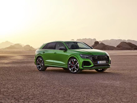 SUV green car car Audi vehicle Audi RS Q8 HD Desktop Wallpaper | Background Image