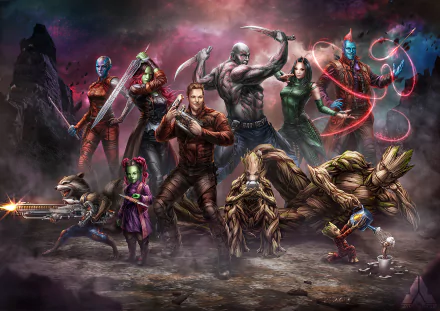 Yondu Udonta Mantis (DC Comics) Drax The Destroyer Star Lord Nebula (Marvel Comics) Baby Groot Groot Gamora Rocket Raccoon Comic Guardians of the Galaxy HD Desktop Wallpaper | Background Image