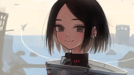 brown eyes Anime Original HD Desktop Wallpaper | Background Image