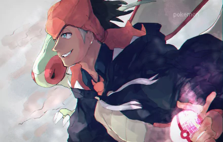 Raihan (Pokémon) Flygon (Pokémon) video game Pokémon: Sword and Shield HD Desktop Wallpaper | Background Image