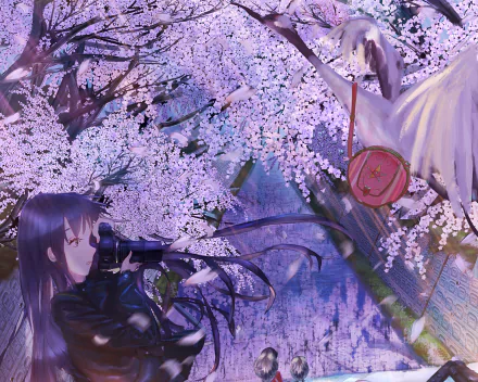 cherry blossom bag Anime Original HD Desktop Wallpaper | Background Image