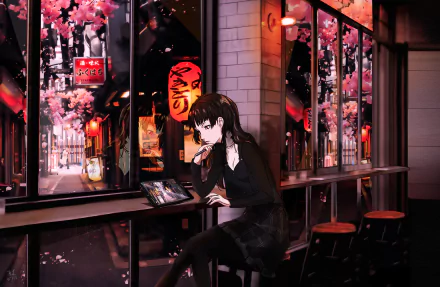  Cherry Blossom Cafe by Raymond Lam