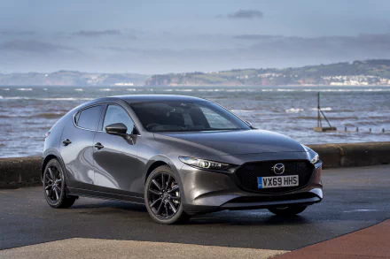 compact car silver car Mazda car vehicle Mazda 3 HD Desktop Wallpaper | Background Image