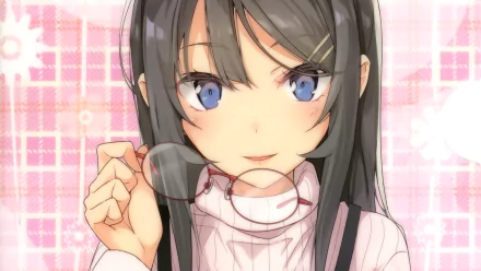 Mai Sakurajima Anime Rascal Does Not Dream of Bunny Girl Senpai HD Desktop Wallpaper | Background Image