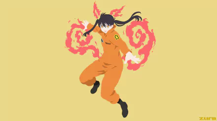 Tamaki Kotatsu Anime Fire Force HD Desktop Wallpaper | Background Image