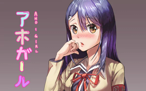 Fuuki Iinchou Anime Aho girl HD Desktop Wallpaper | Background Image