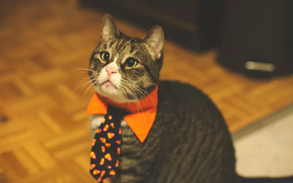 tie Animal cat HD Desktop Wallpaper | Background Image