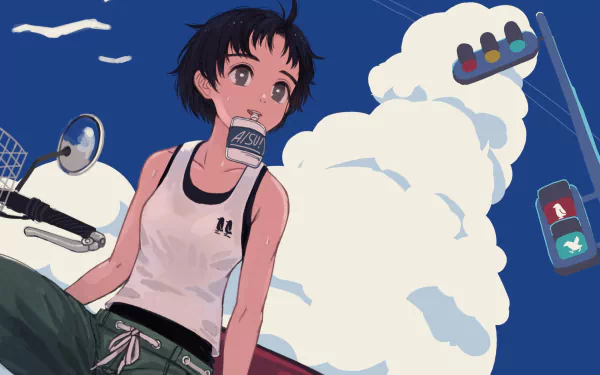 traffic light cloud Anime Original HD Desktop Wallpaper | Background Image