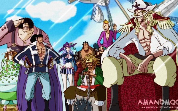 Anime One Piece Edward Newgate Marco Rakuyo Jozu Whitey Bay Vista Andre HD Wallpaper | Background Image