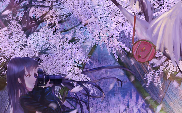 cherry blossom bag Anime Original HD Desktop Wallpaper | Background Image