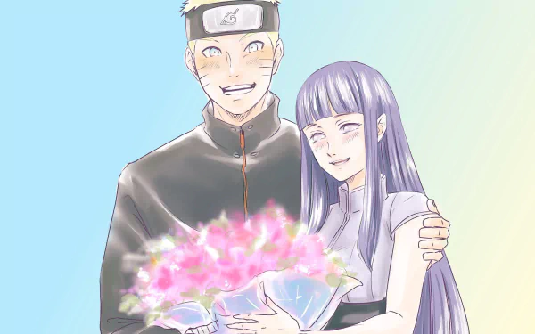Hinata Hyuga Naruto Uzumaki Anime The Last: Naruto the Movie Naruto & Hinata HD Desktop Wallpaper | Background Image