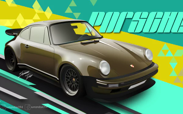  Porsche 930 illustration by suman094