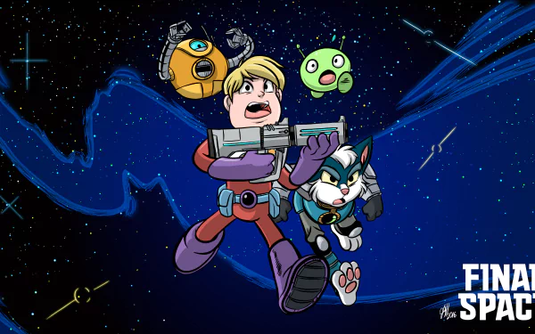 robot paw alien KVN (Final Space) Mooncake (Final Space) Avocato (Final Space) Gary Goodspeed TV Show Final Space HD Desktop Wallpaper | Background Image