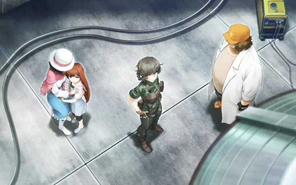 Suzuha Amane Itaru Hashida Kagari Shiina Mayuri Shiina Anime Steins;Gate 0 HD Desktop Wallpaper | Background Image