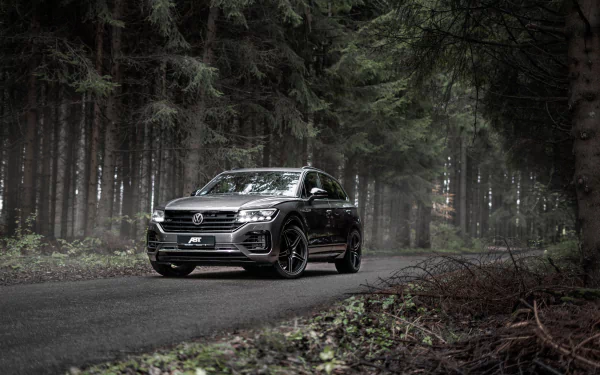 SUV silver car car Volkswagen vehicle Volkswagen Touareg R-Line HD Desktop Wallpaper | Background Image