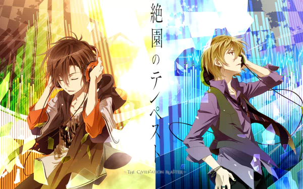 Mahiro Fuwa Yoshino Takigawa Anime Zetsuen no tempest HD Desktop Wallpaper | Background Image