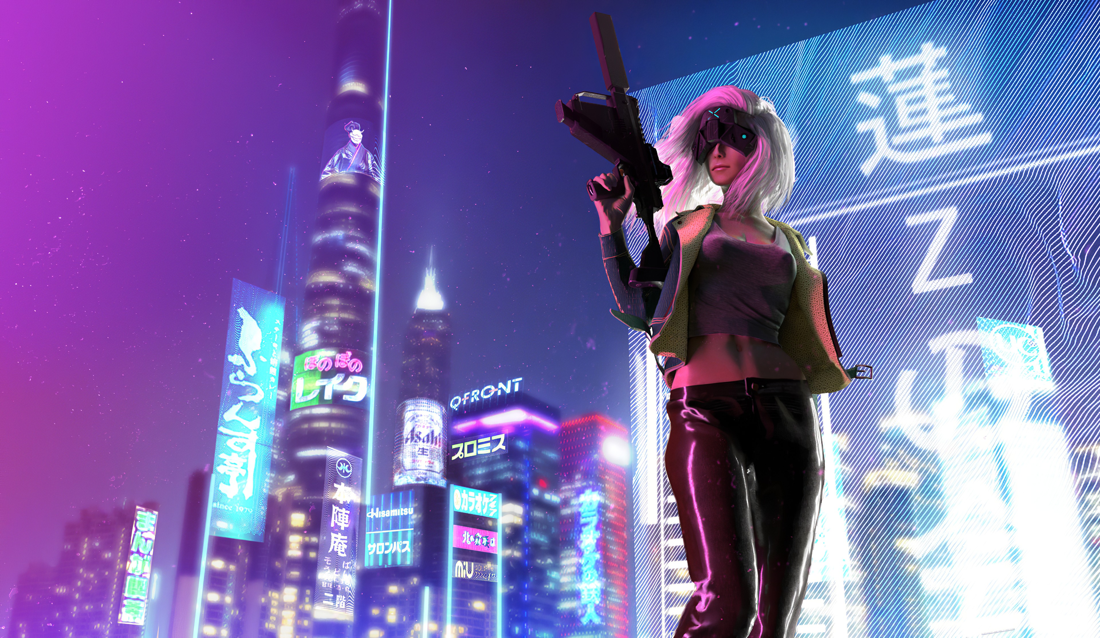 Cyberpunk HD Wallpaper 1366x768 - HD Wallpaper 