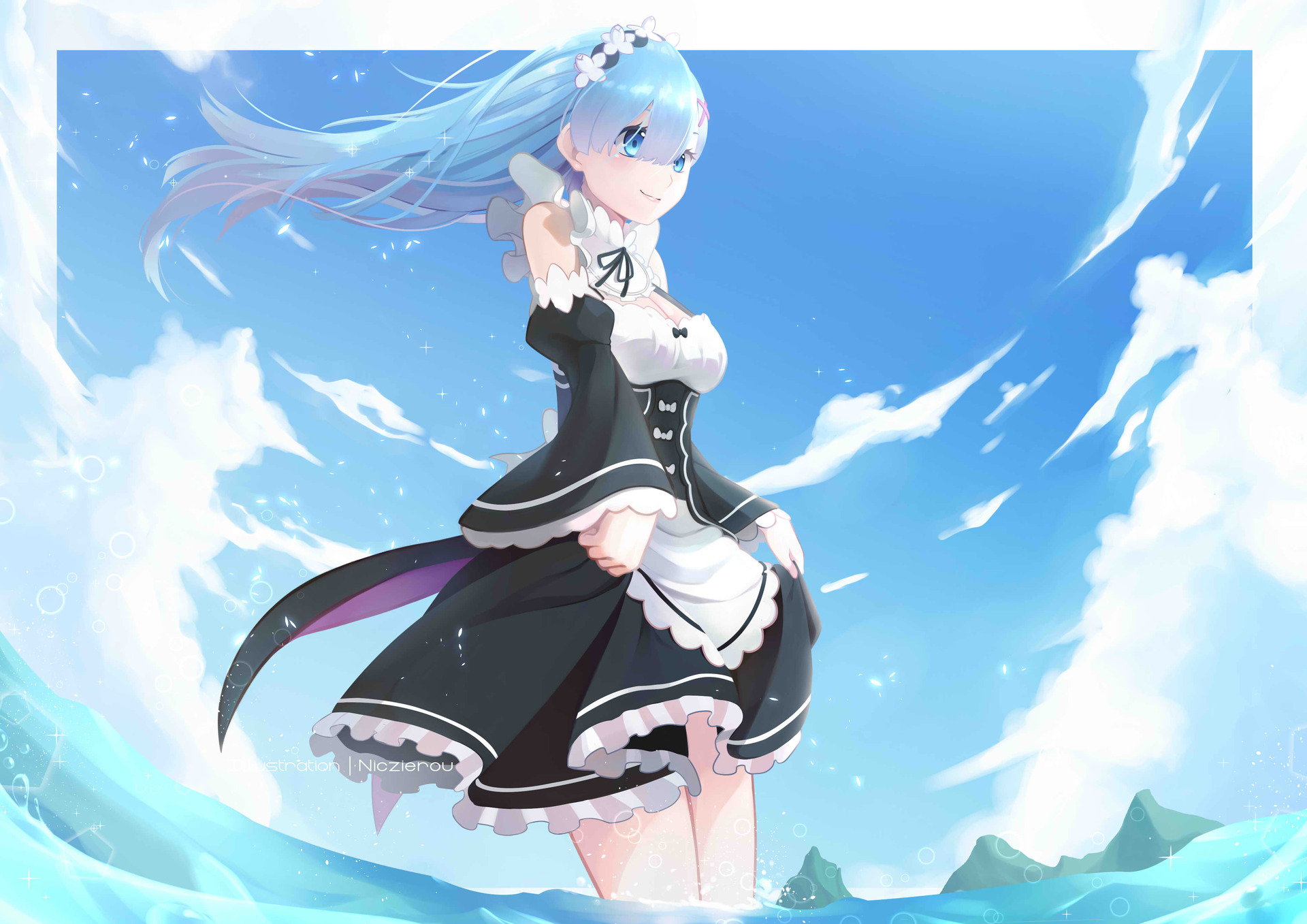 Download Long Hair Rem Re ZERO Anime Re ZERO Starting Life In