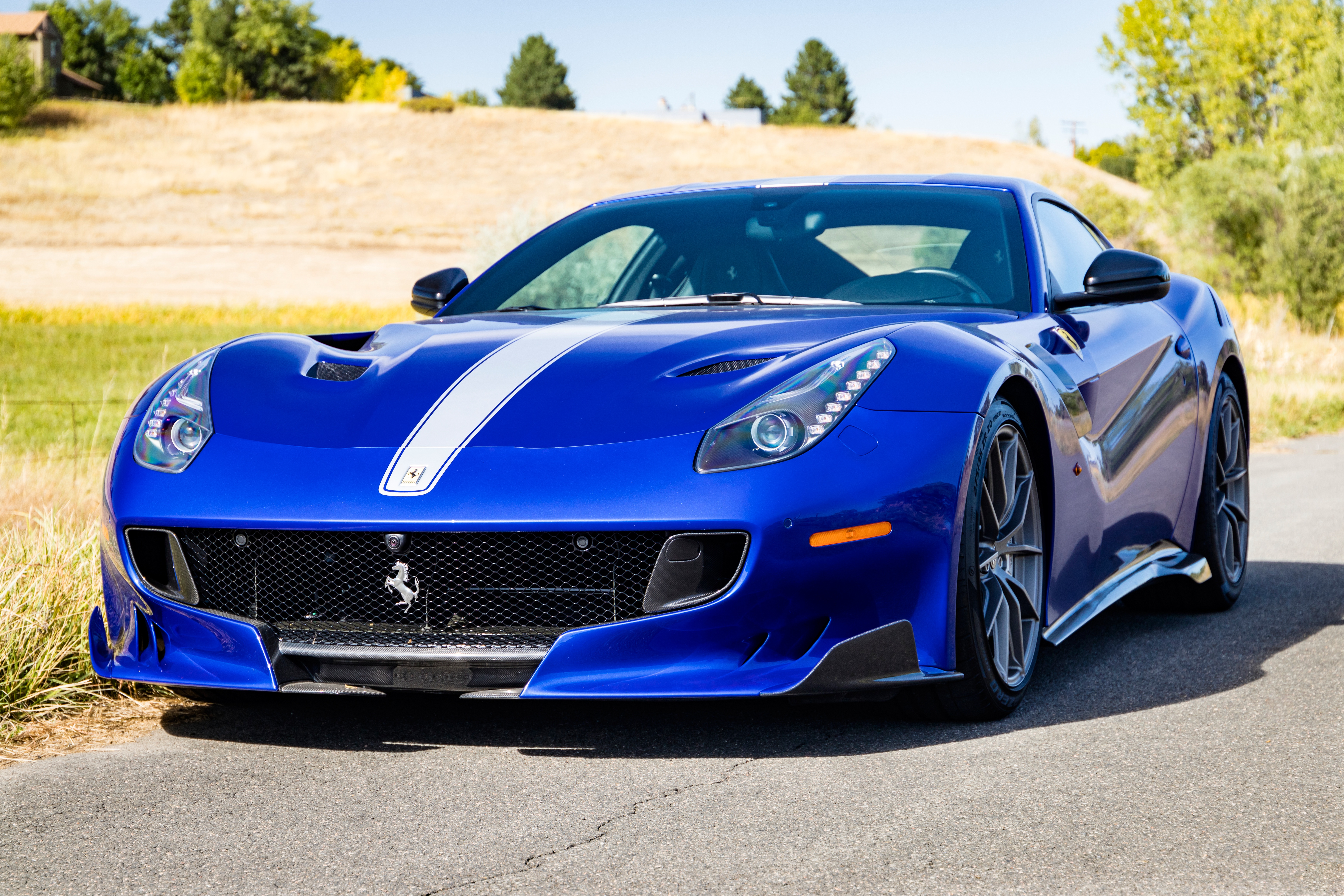 Blue sport. Ferrari f12 TDF Blue. Ferrari f12 Berlinetta Blue. Ferrari f12 Berlinetta TDF синий. Ferrari f12 спереди.