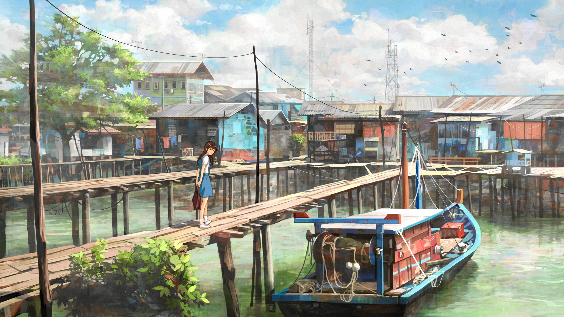 HD wallpaper: Anime, Original, Fishing | Wallpaper Flare