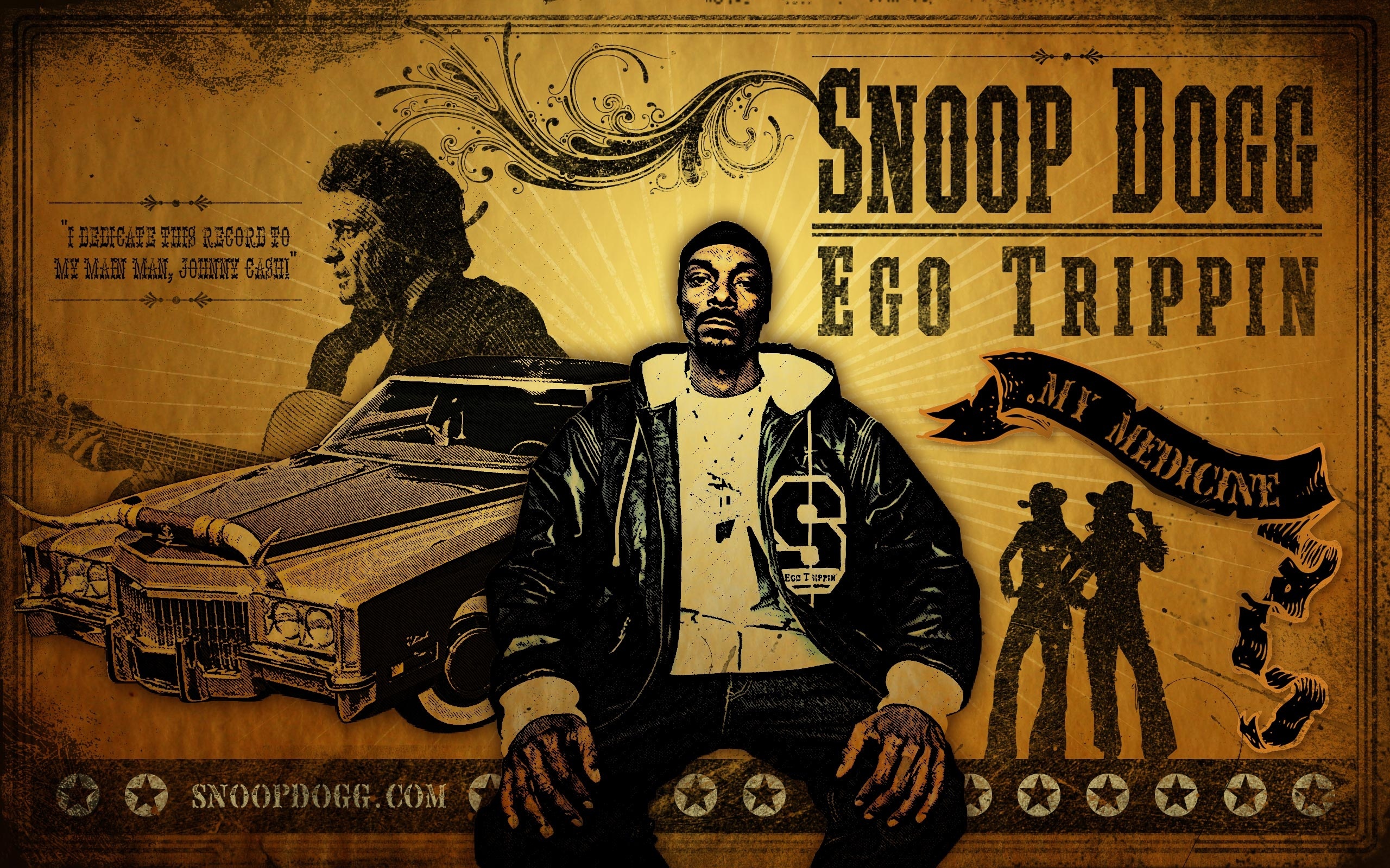 Snoop Dogg music-themed desktop wallpaper.