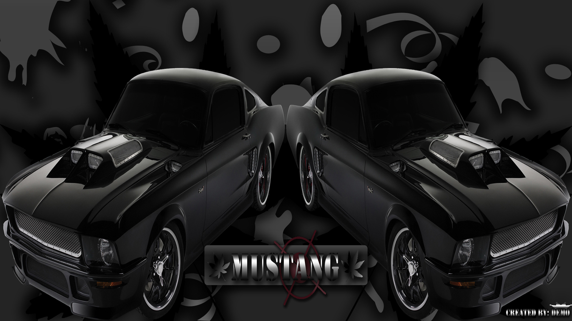 Ford Mustang on desktop wallpaper