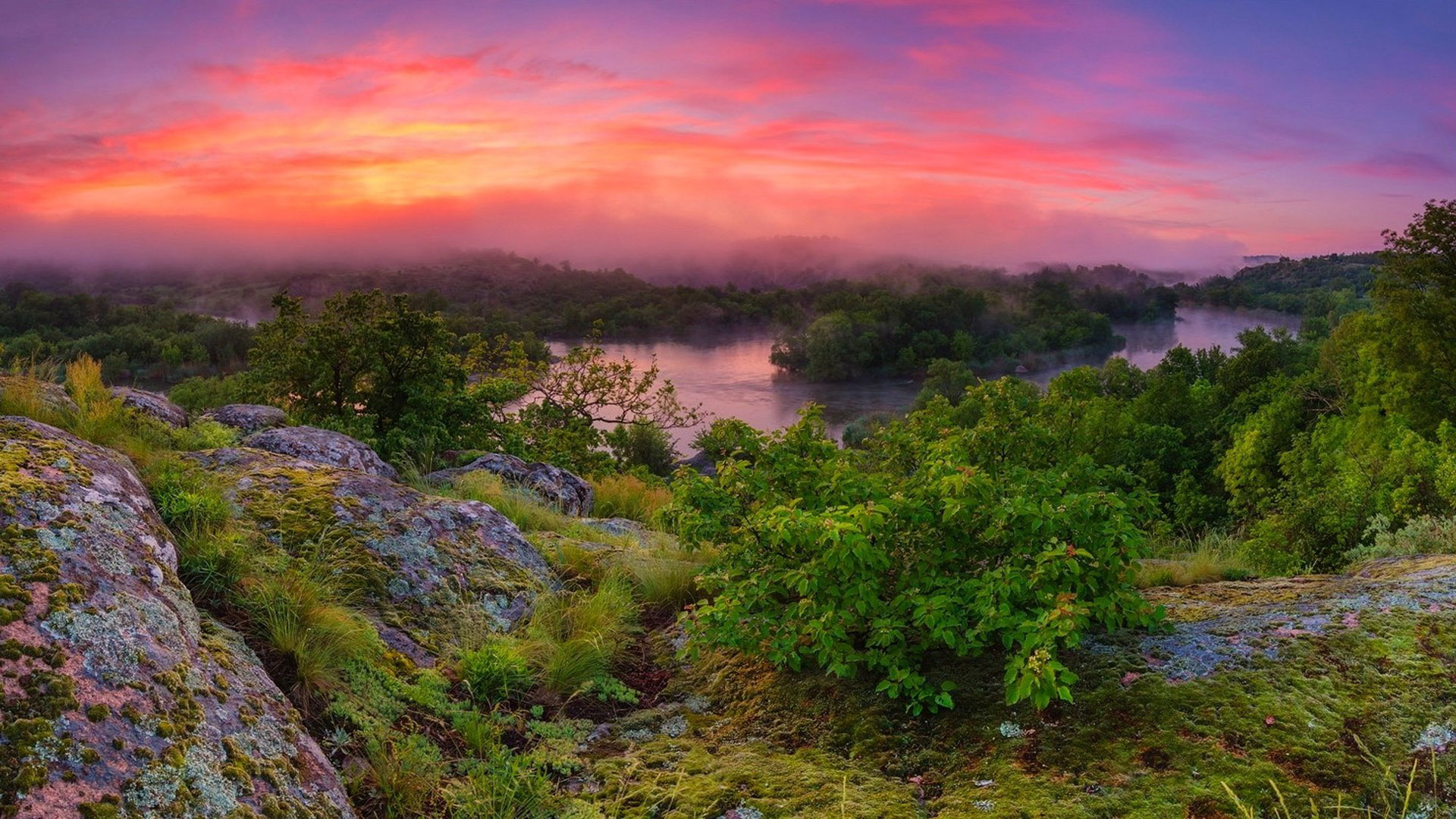 Mississippi River at Sunset