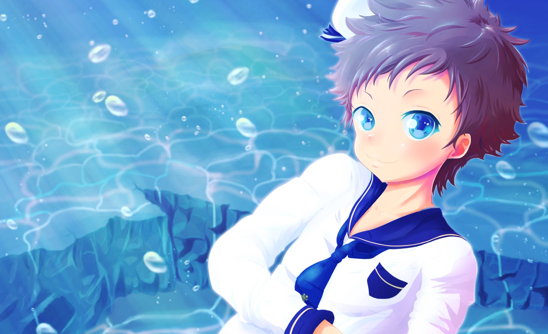 Anime Nagi no Asukara HD Wallpaper by MPrincess