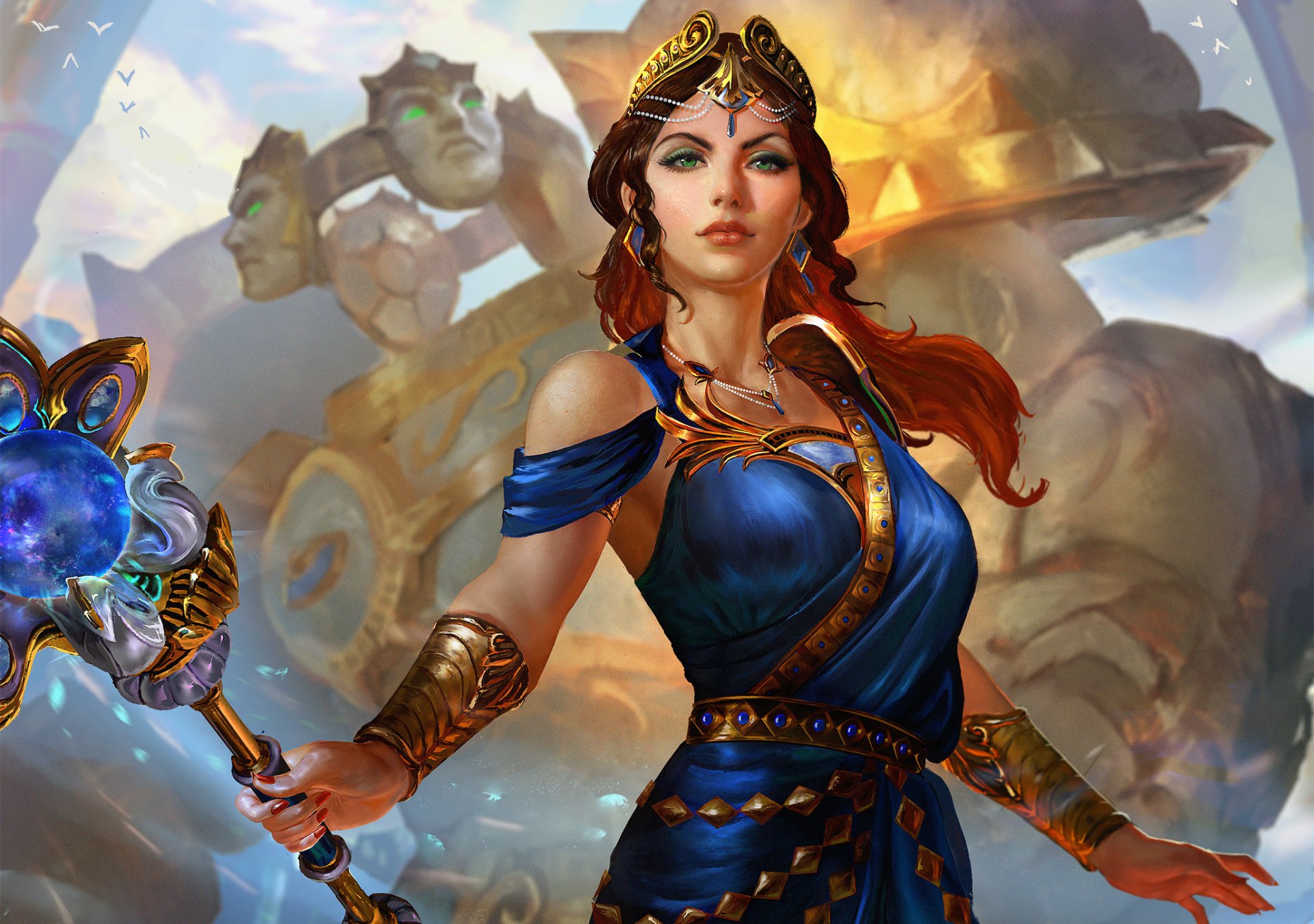 Woman Warrior Queen HD Wallpaper Background Image