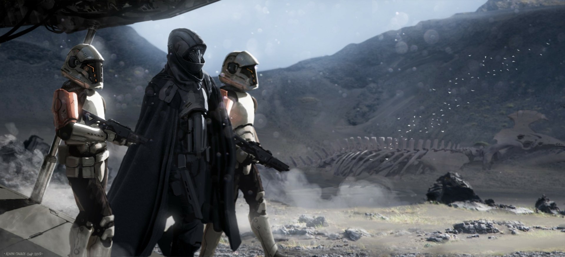 Download Mask Armor Sci Fi Warrior HD Wallpaper by Alwyn Talbot