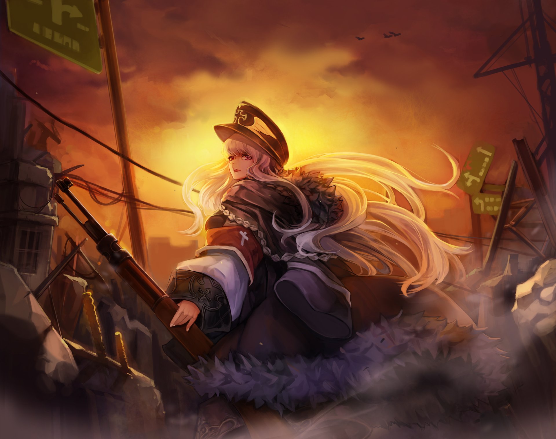 Download Kar98k (Girls Frontline) Video Game Girls Frontline HD Wallpaper by 키루가