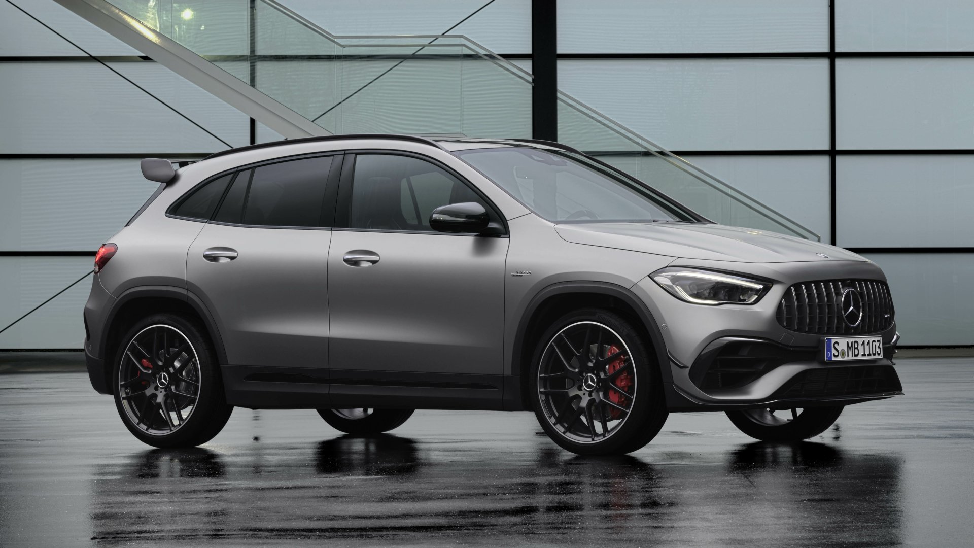 Download SUV Silver Car Car Mercedes-Benz Vehicle Mercedes-AMG GLA 4k Ultra HD Wallpaper