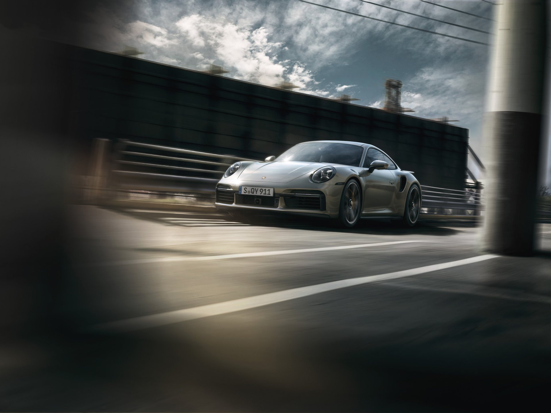 Download Silver Car Car Porsche Porsche 911 Porsche 911 Turbo S Vehicle Porsche 911 Turbo HD Wallpaper