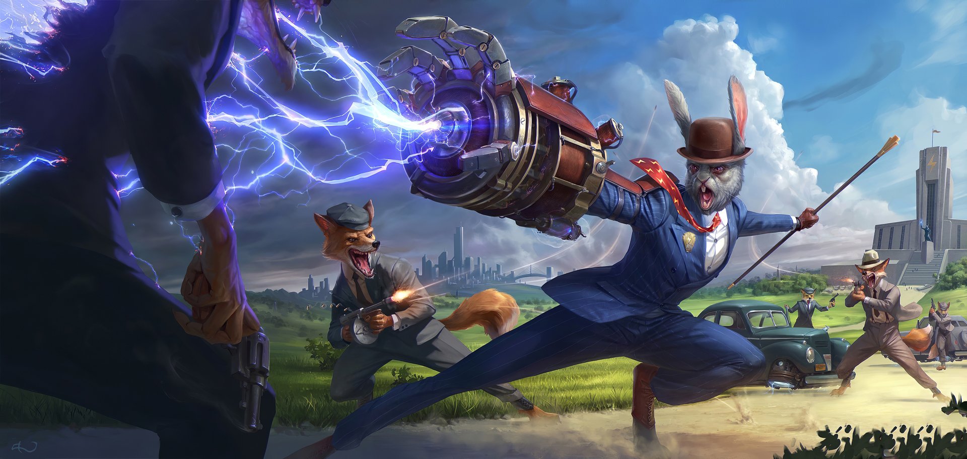 Download Gangster Fantasy Warrior Fantasy Warrior HD Wallpaper by Dario Jelusic