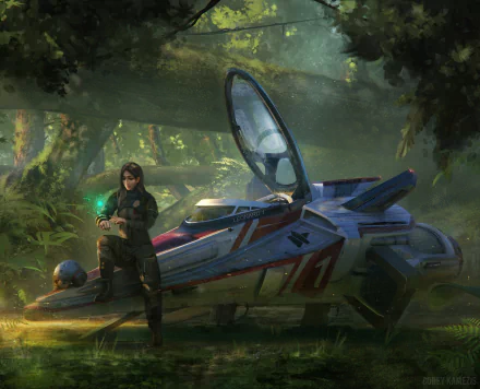 pilot Sci Fi spaceship HD Desktop Wallpaper | Background Image