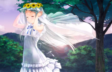 Meiko Honma Anime Anohana HD Desktop Wallpaper | Background Image