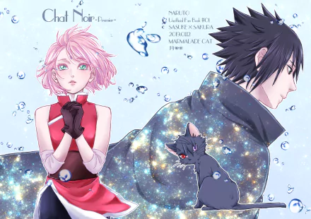 Sakura Haruno Sasuke Uchiha Anime Naruto HD Desktop Wallpaper | Background Image