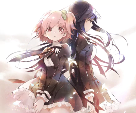 Yuyu Shirai Riri Hitotsuyanagi Anime Assault Lily: Bouquet HD Desktop Wallpaper | Background Image