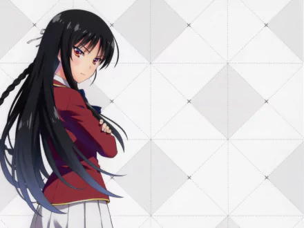Suzune Horikita Anime Classroom of the Elite HD Desktop Wallpaper | Background Image