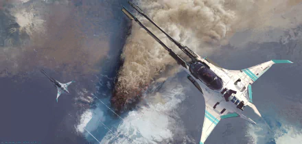  Flying over the Volcano by Seokin Chung