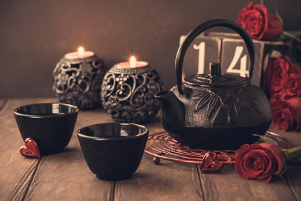  Tea, Candles, Hearts and Roses ♥