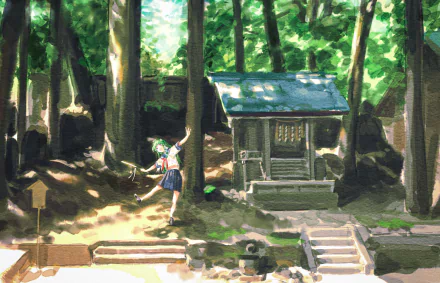 uniform Anime Touhou HD Desktop Wallpaper | Background Image