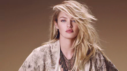 blue eyes face blonde South African model woman Candice Swanepoel HD Desktop Wallpaper | Background Image