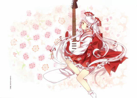 Fujiwara no Mokou Anime Touhou HD Desktop Wallpaper | Background Image