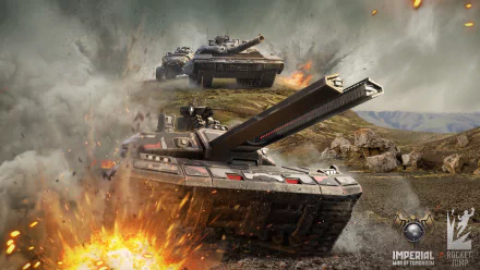tank explosion video game Imperial: War of Tomorrow HD Desktop Wallpaper | Background Image